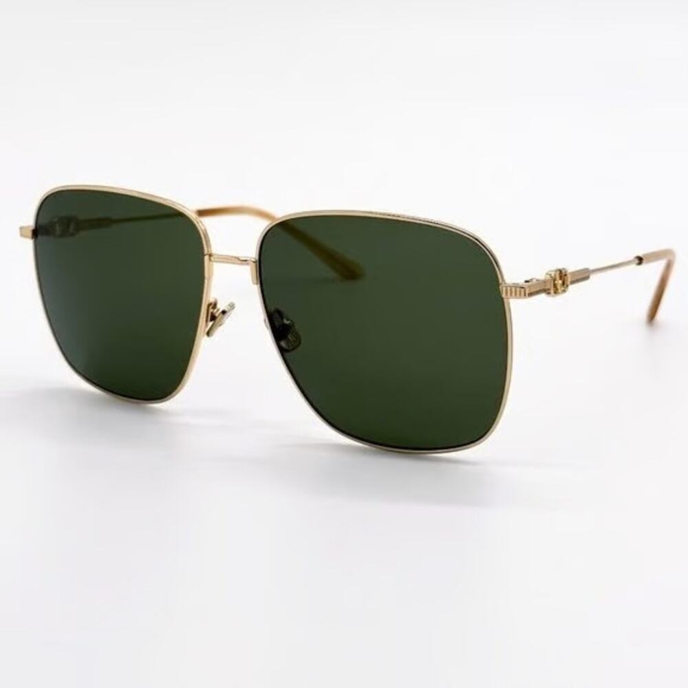 New! Valentino VLS 171A, Gold Frame With Green Lenses Sunglasses, Authentic - Picture 6 of 10